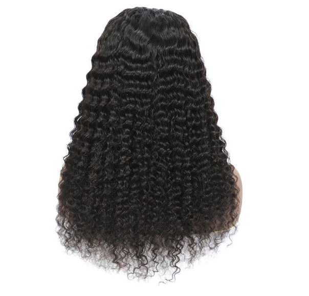 Raw indian curly wavy half wig